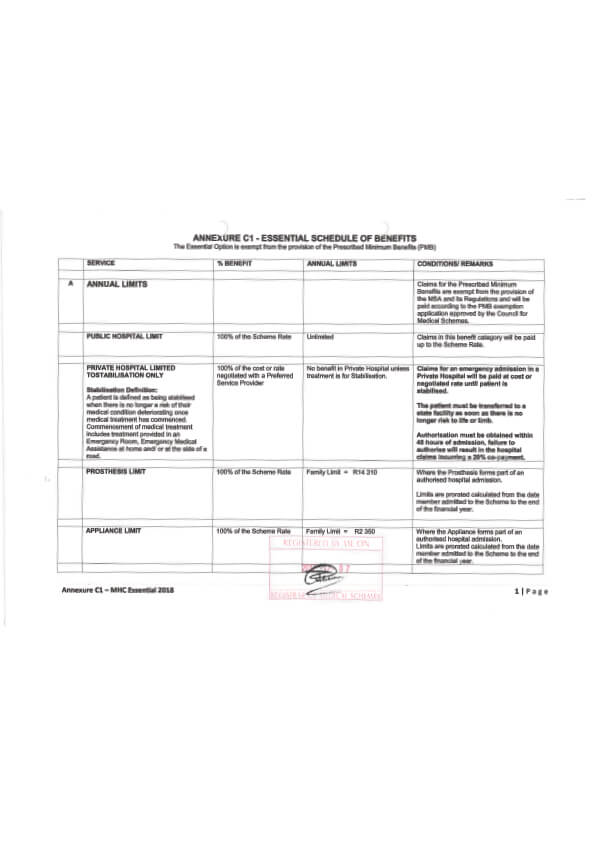 Moto Health Care Rules